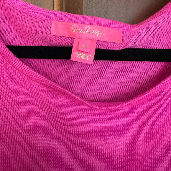 Lilly Pulitzer Emberly Sweater Mandevilla Pink Size Medium - Picture 2 of 3